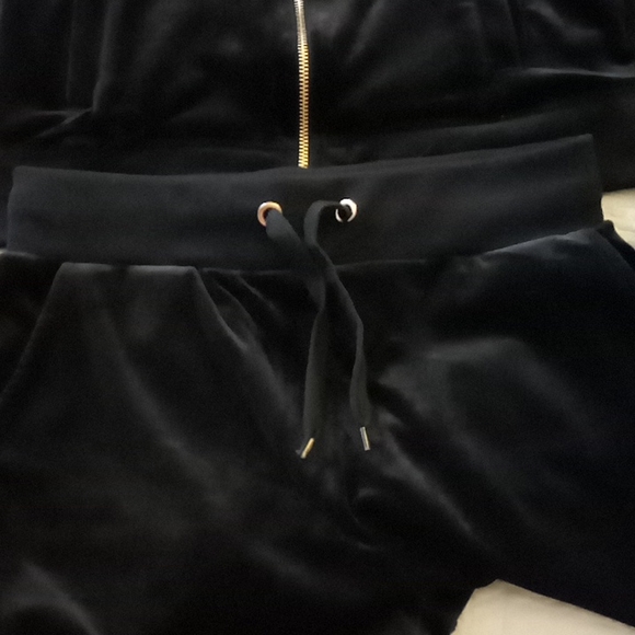 Black Velour jogger set Skims tag - Picture 3 of 4
